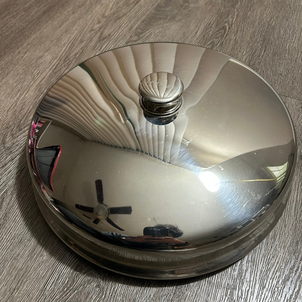 Farberware Skillet Lid 12 Inch Silver Stainless Steel Replacement For 344A Pan